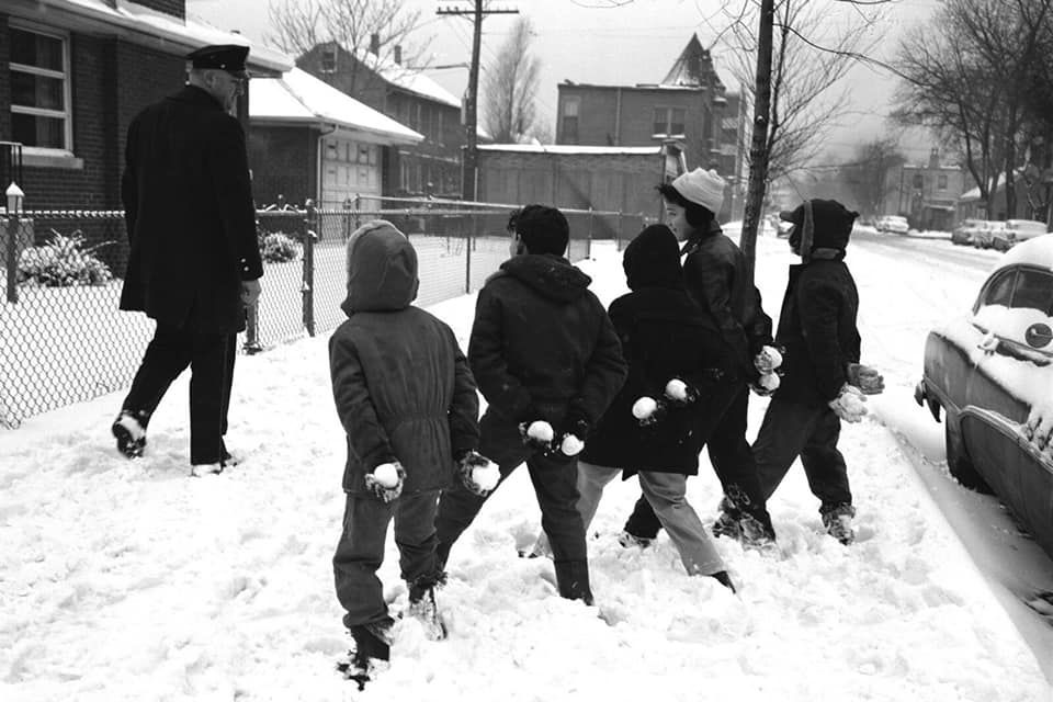 The ambush of a Chicago police officer circa 1959.