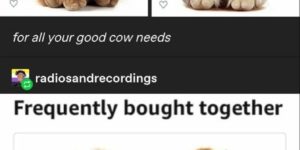 Do not separate the bovines, please.