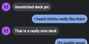 Incoming deck pics