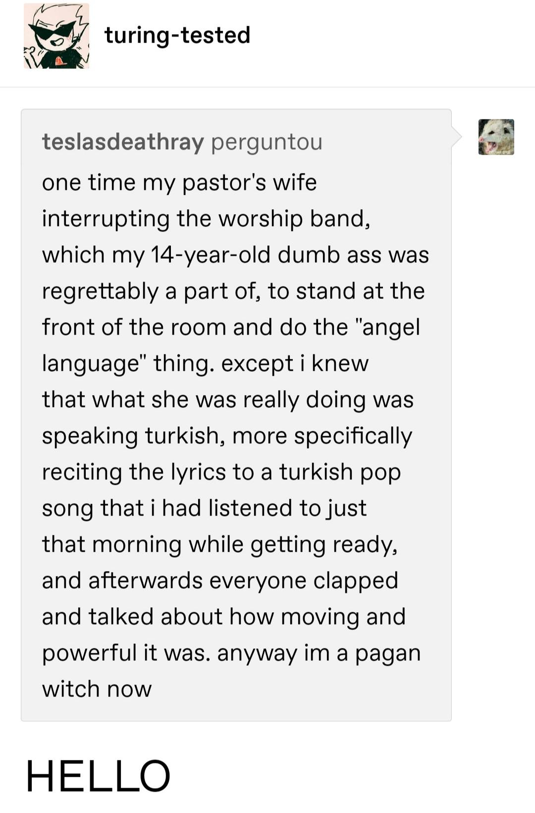 Just church things.