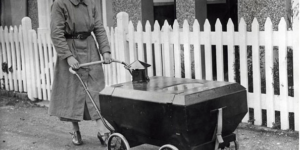 WWII era gas proof stroller. War is Hell.