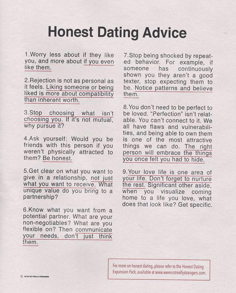 Honest Dating Advice