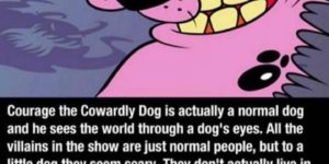 Courage the Cowardly Dog is a familiar story.