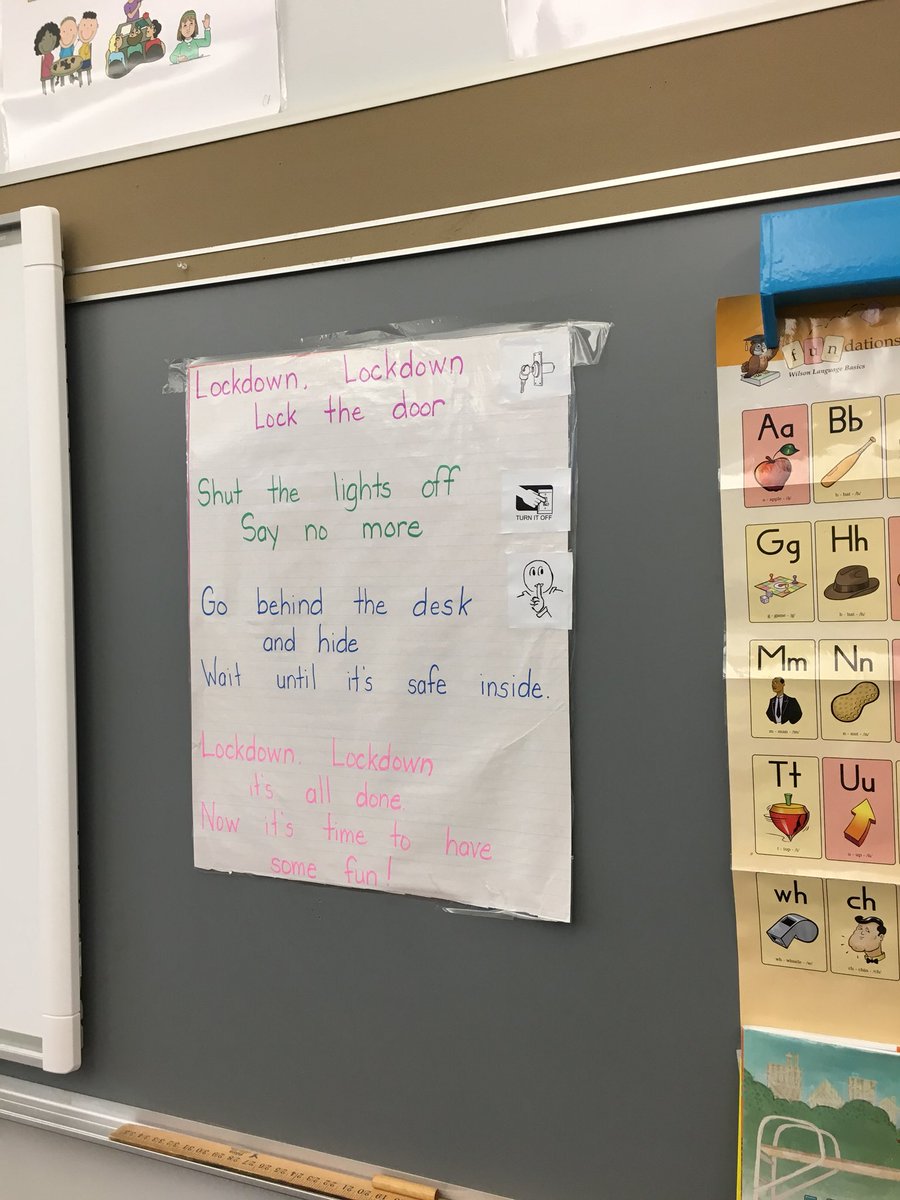 Kindergarten classroom poetry.