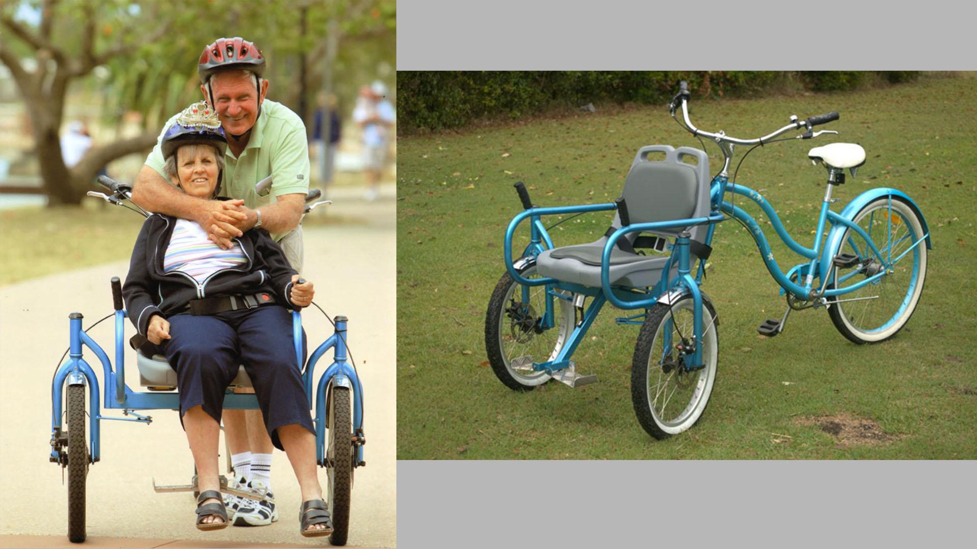 This Guy Built A Special Bike So He Could Keep Cycling With His Alzheimer Laden Wife. Buckle up baby!  