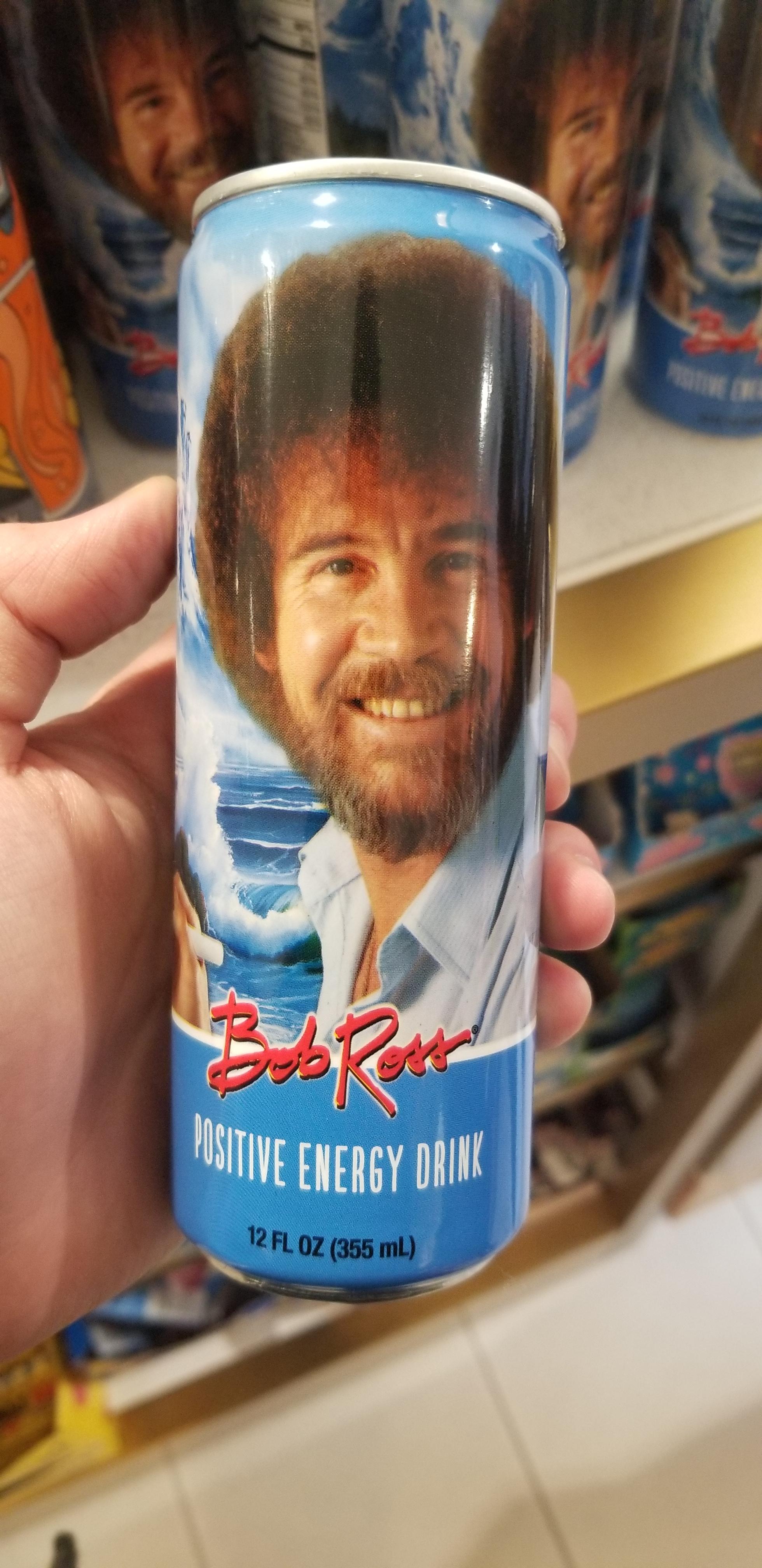 This Bob Ross energy drink