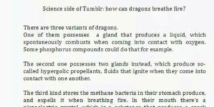 The science of fire breathing.