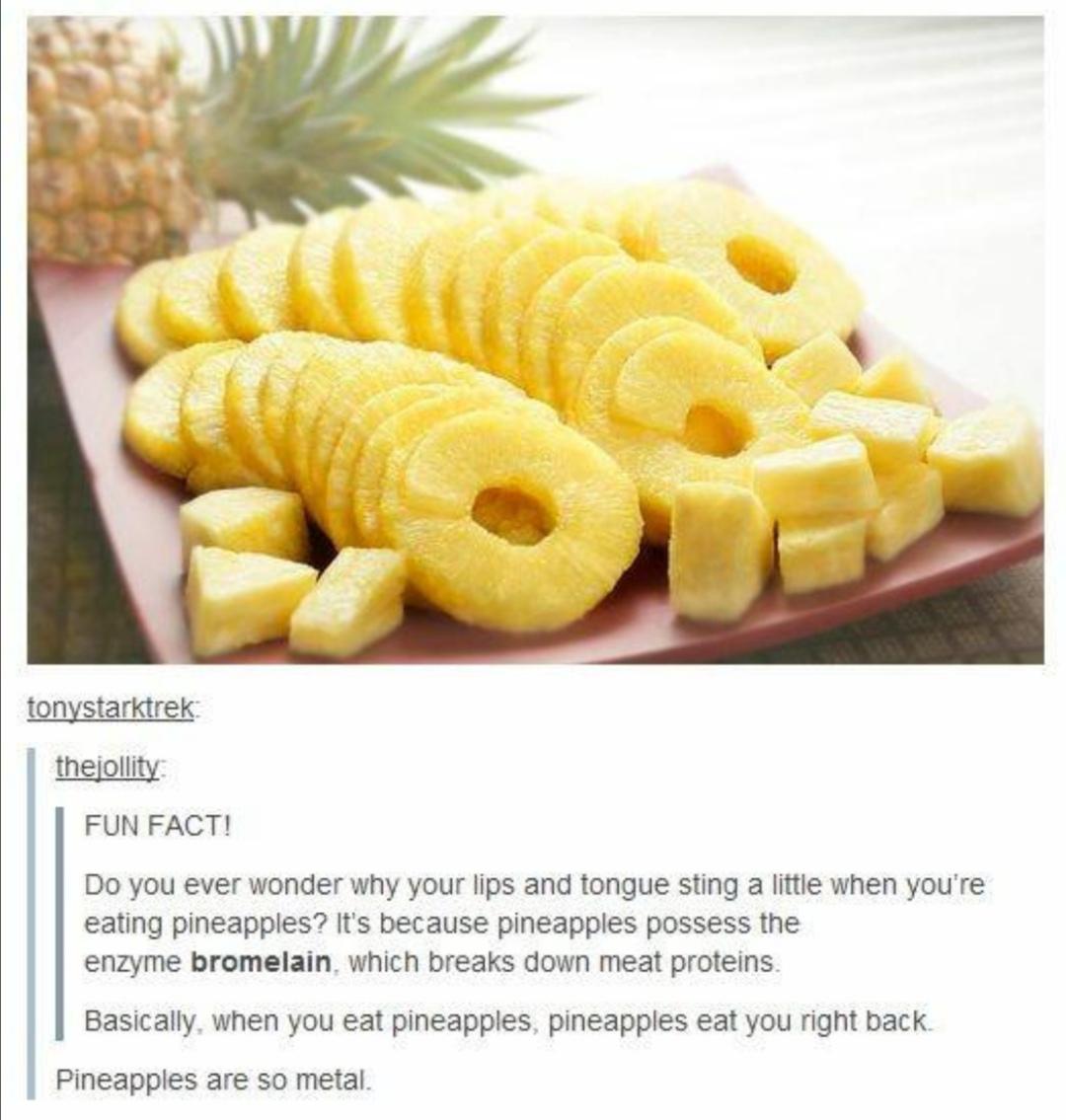 Pineapples are carnivores...