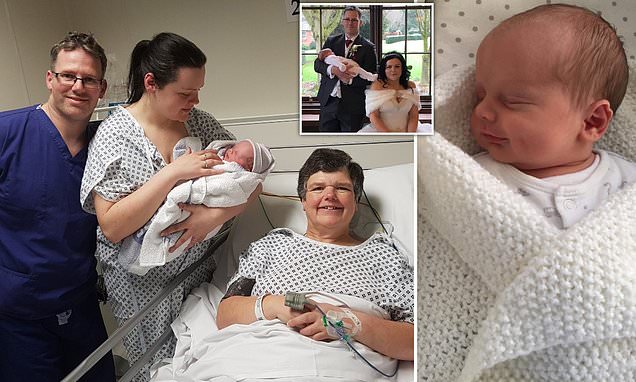 55 year old gave birth to her grandchild acting as a surrogate for her 31-year-old daughter.