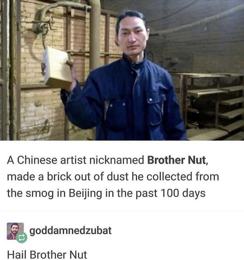 Brother nut the brick person.