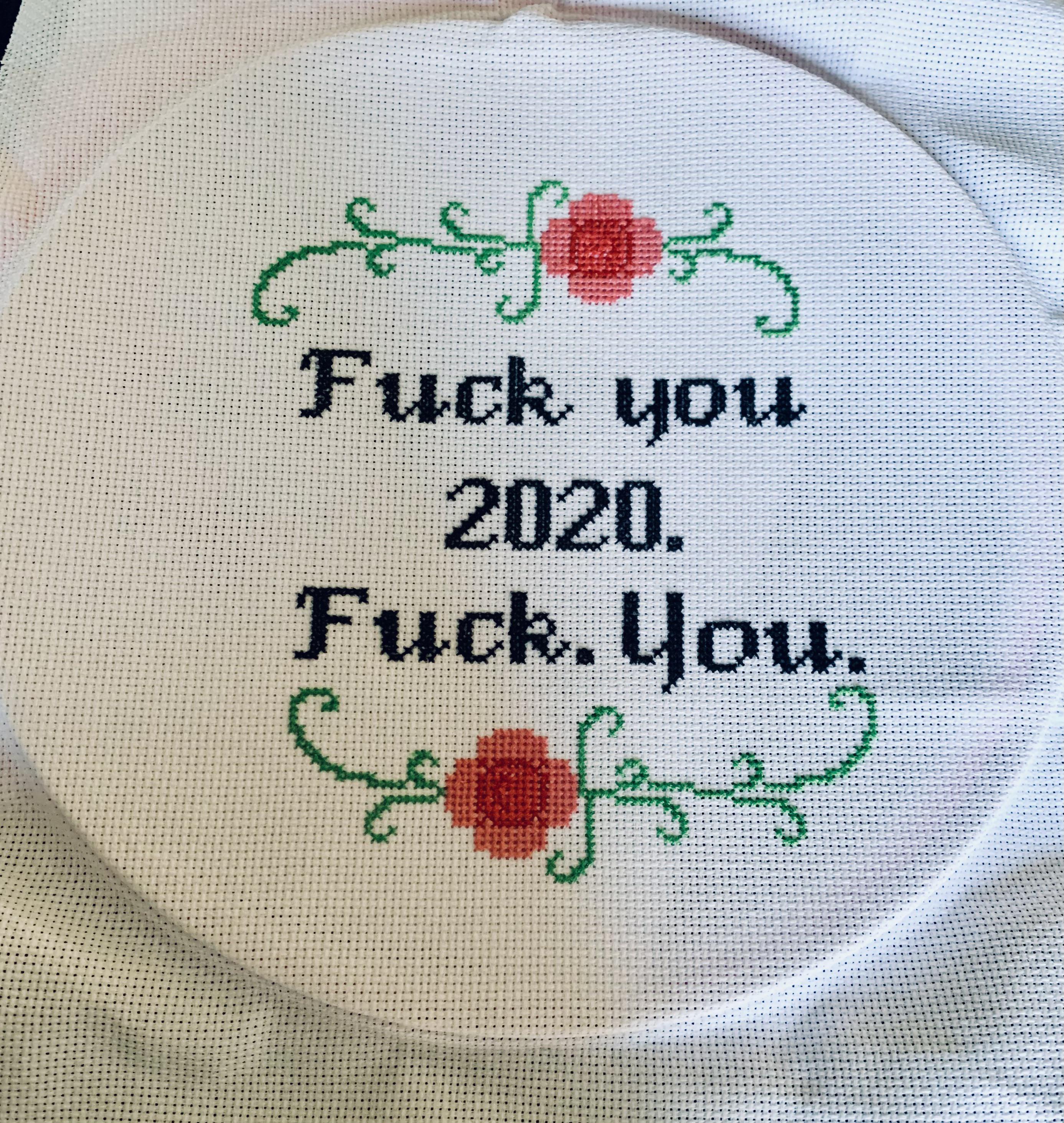 Teaching ya self how to cross stitch during the pandemic... for fun and profit.