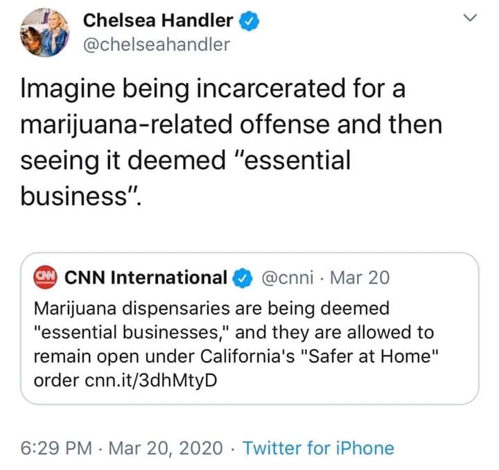 Essential business is a relative term...