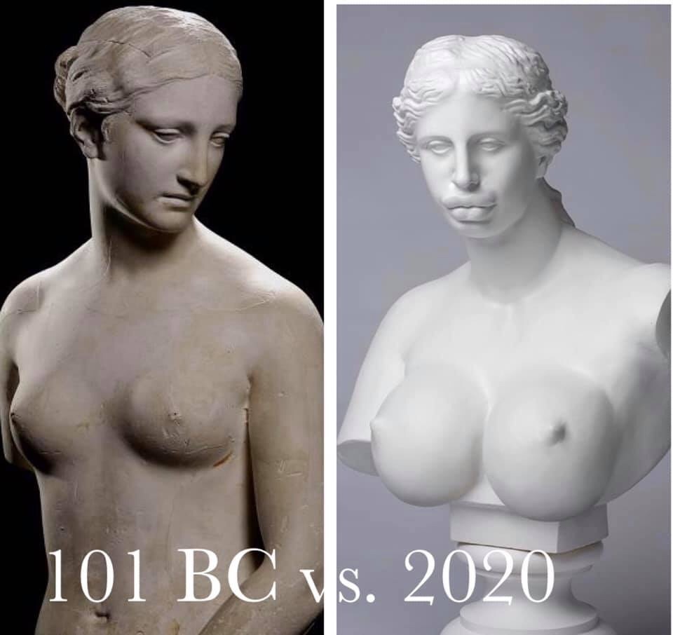 Beauty standards thru the ages.