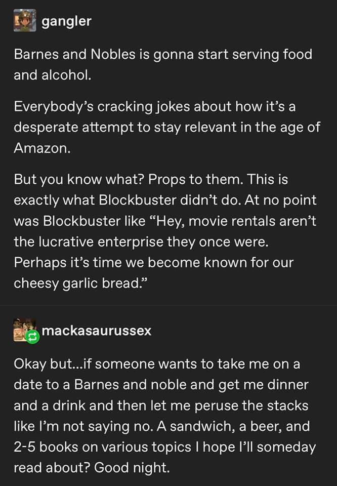 Invest in Barnes and Nobles, in my opinion.