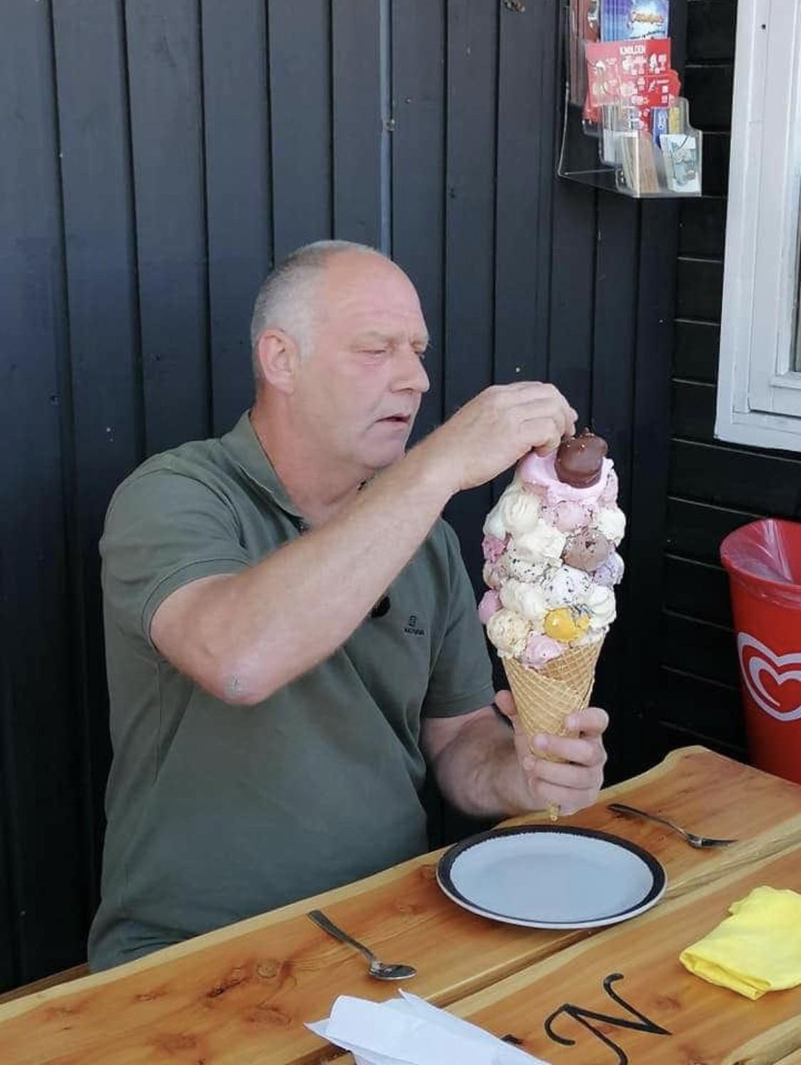 Seize every opportunity to eat 56 scoops at once.