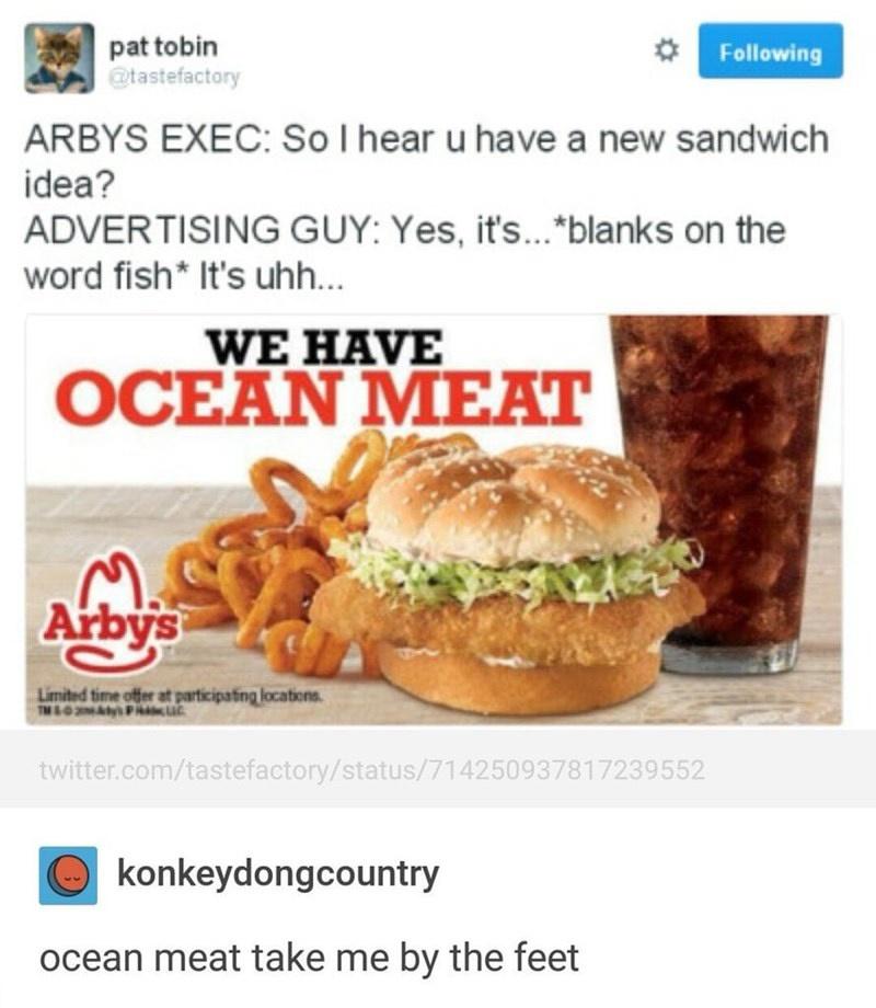 Ocean Meat competes directly with Burger King Foot Lettuce