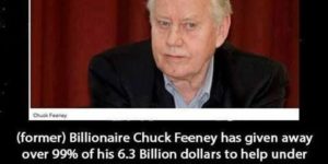 What does it feel like to be Chuck Feeney?
