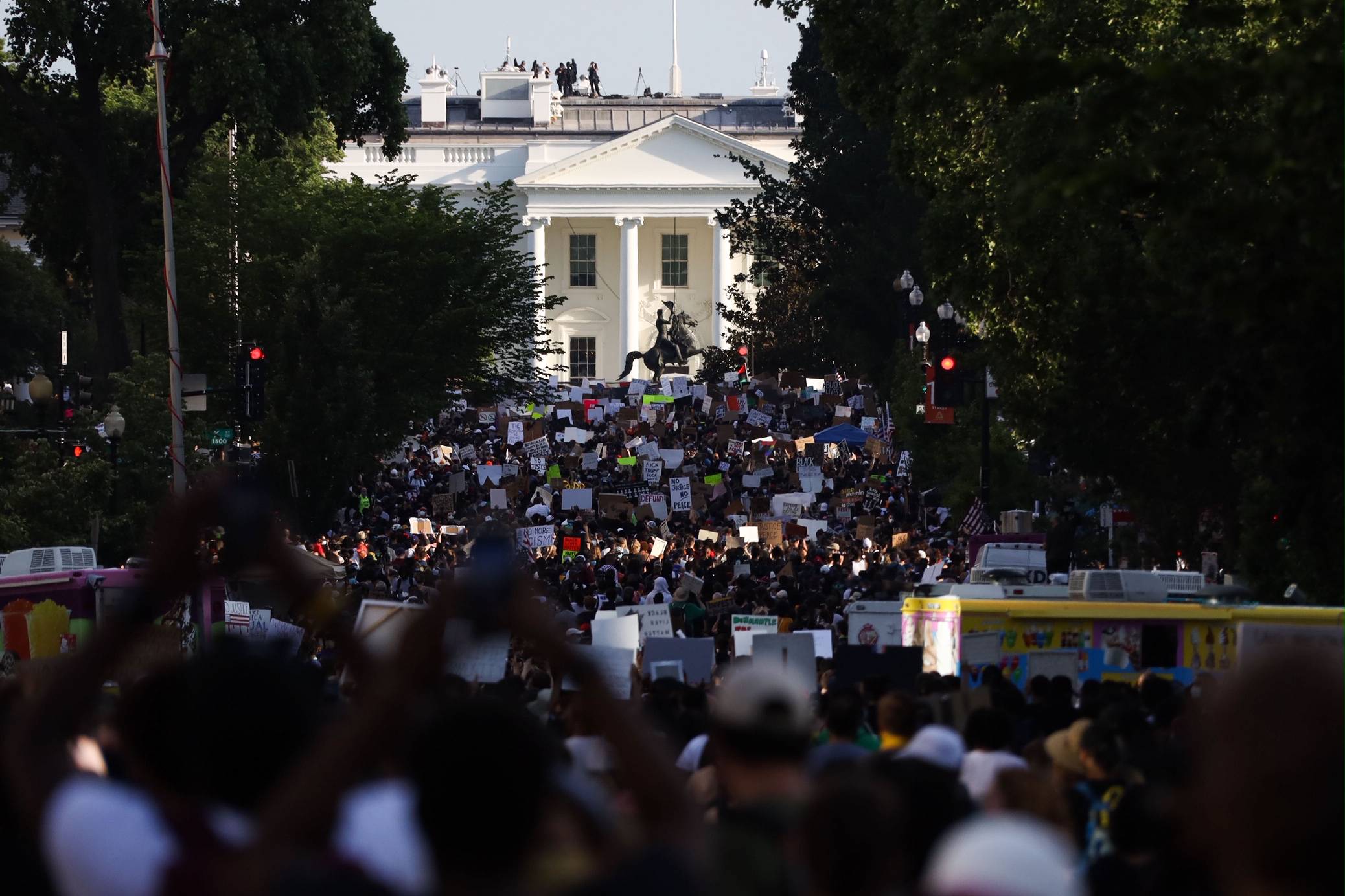 He finally has a crowd as big as Obama's inauguration!