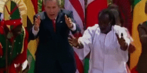 George Bush nailed the handshake