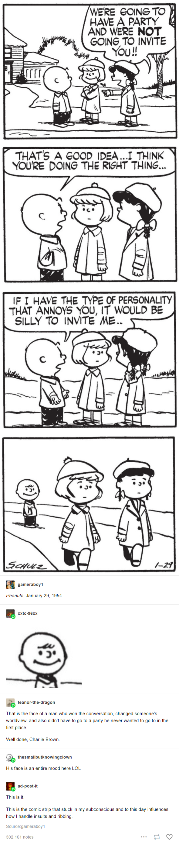 You're a good man, Charlie Brown.