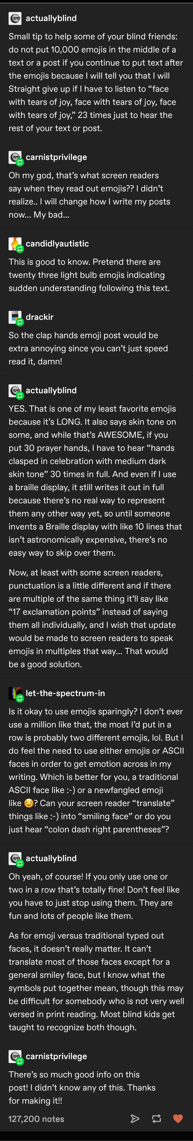The blind vs emoji