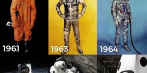 The evolution of space suit.