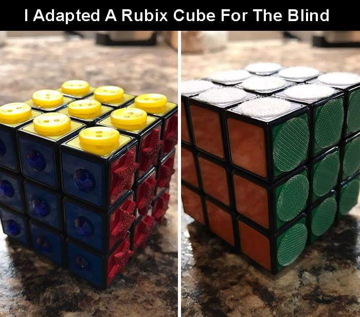 Rubix Cube for the blind people.