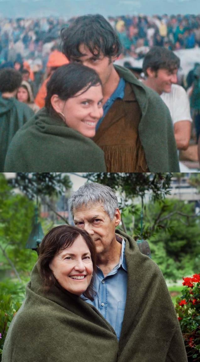 48 hours after they met at Woodstock versus 50 years later.