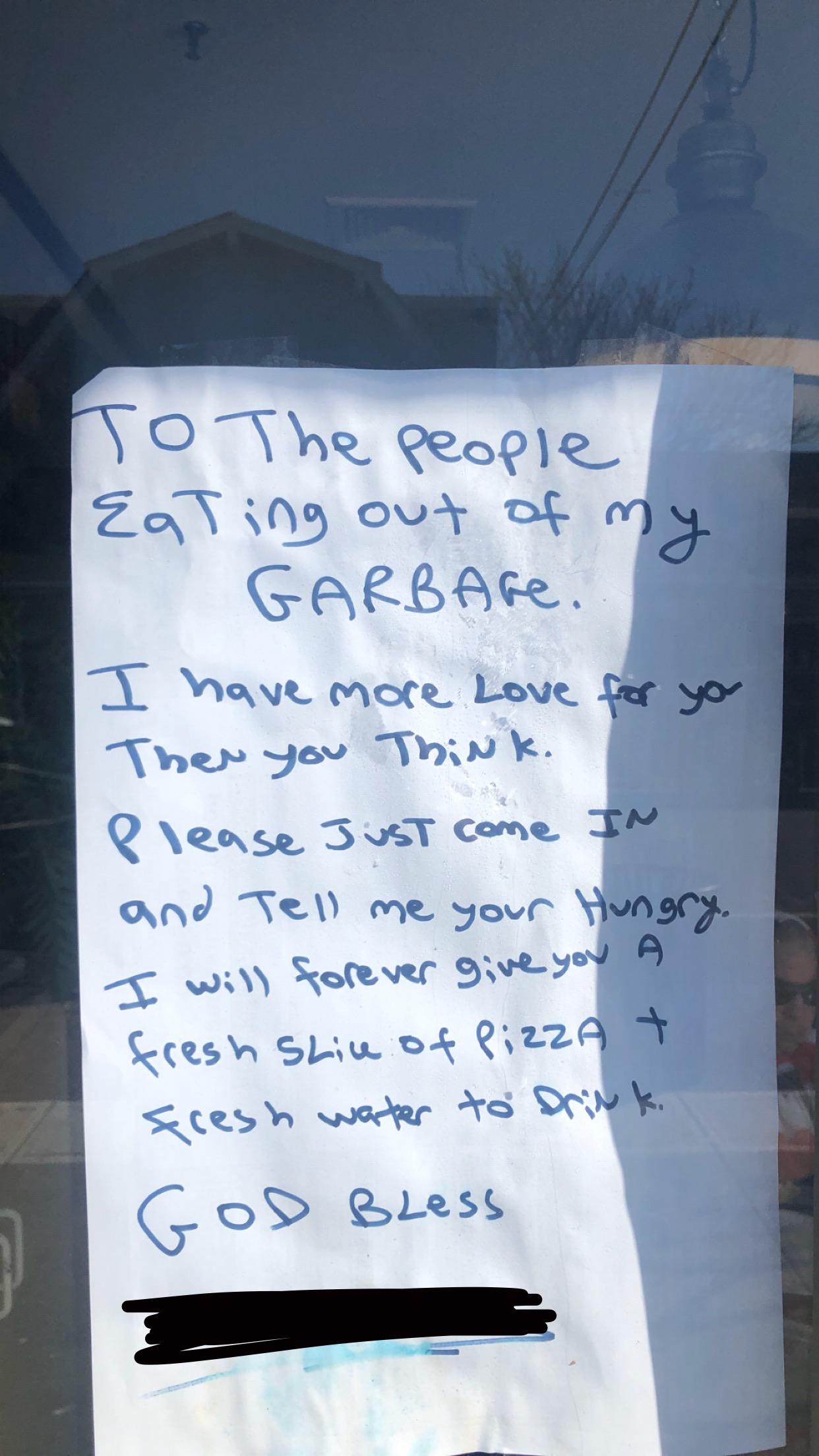Pizza shop owner is one of the good ones. 