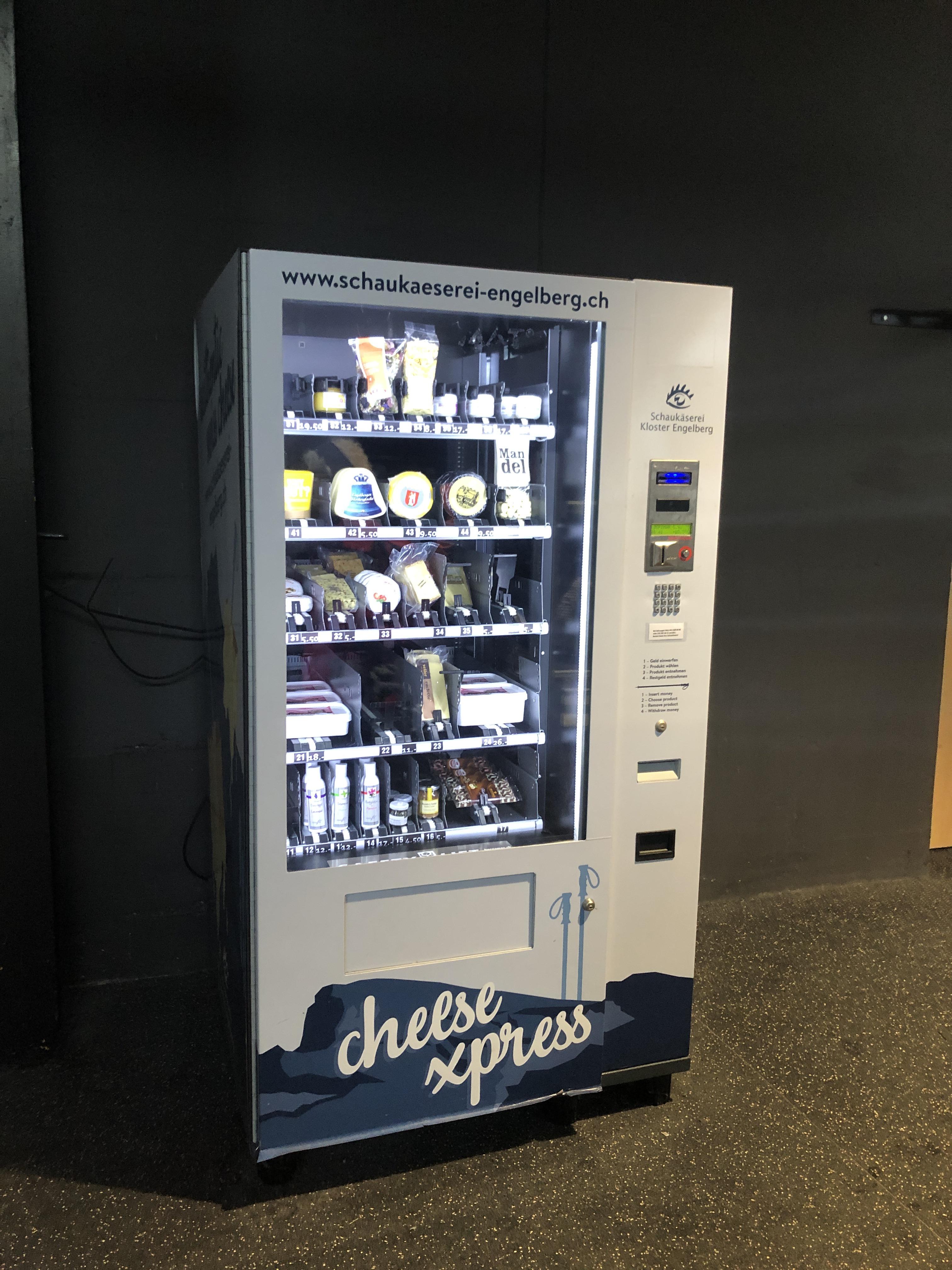 In Switzerland, their vending machines are  just for cheese. Probably. 