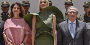 Ivanka Trump represented the US in Colombia dressed as an houseplant.