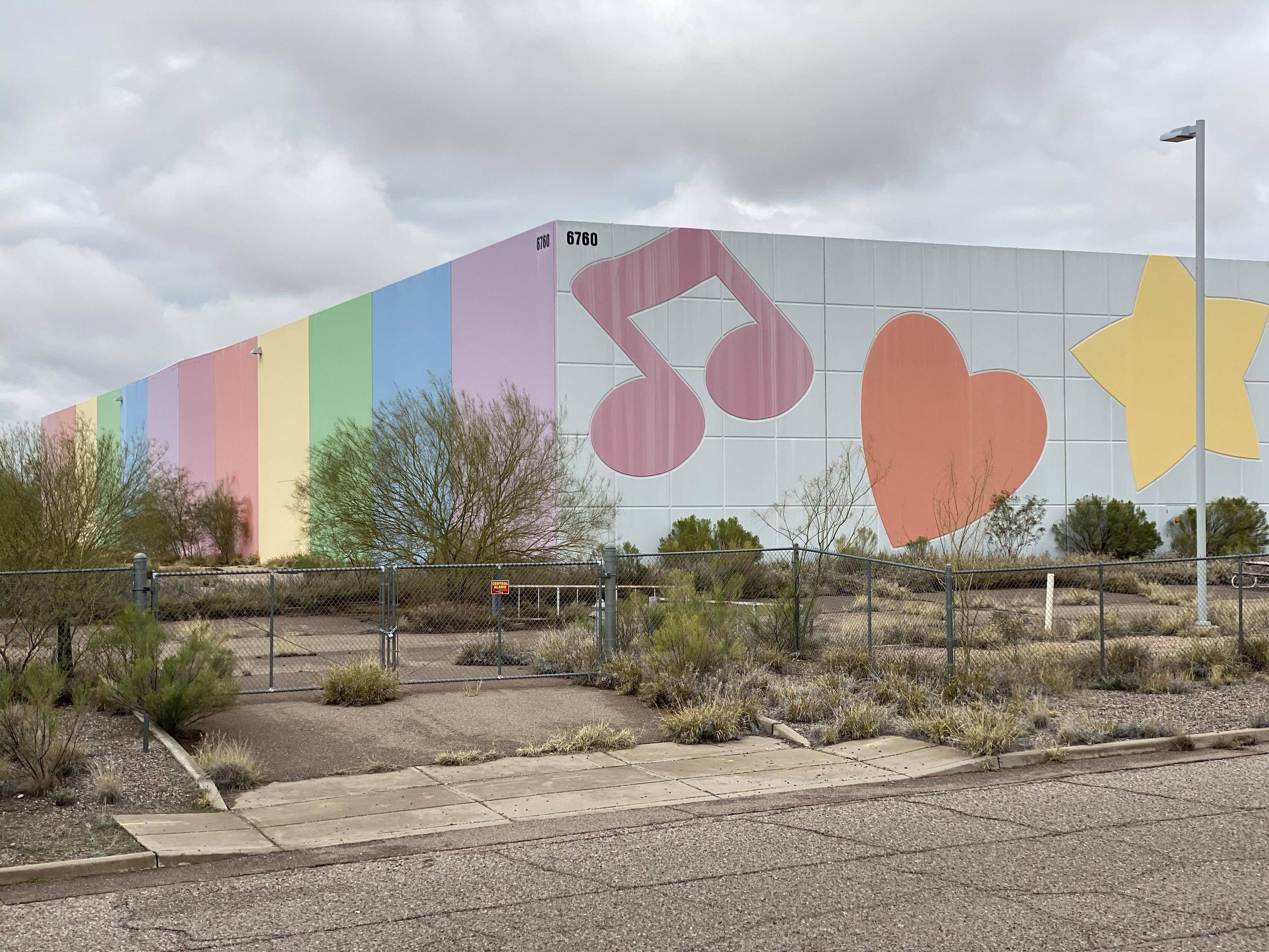 An abandoned Lisa Frank factory. RIP in Trapper Keeper.