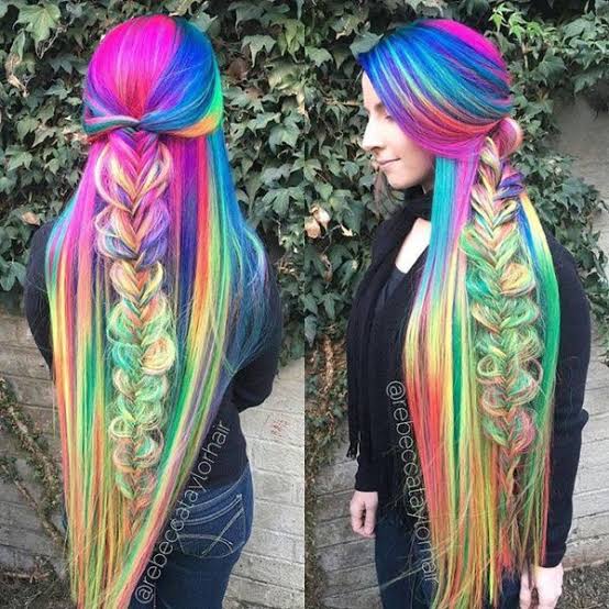 Quarantine Rainbow Hair