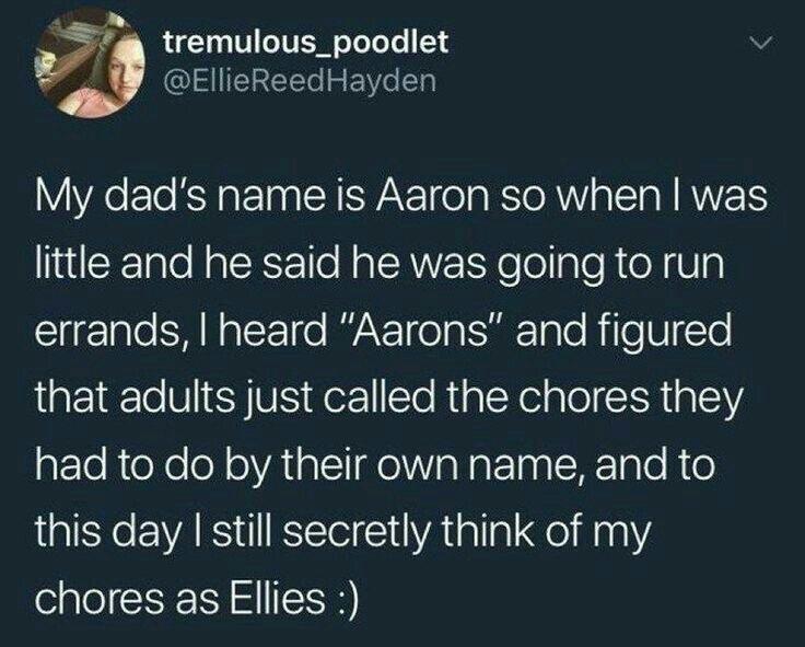 Get your A-arons done.