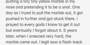 Marbles are dangerous