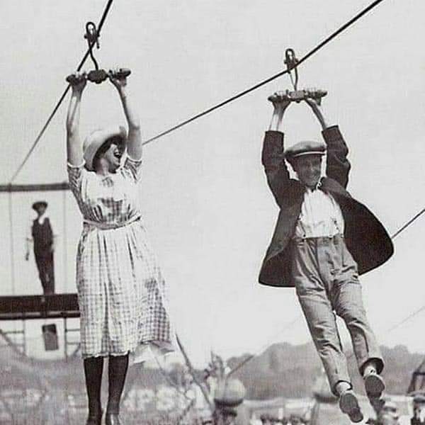 Back in my day, on line dating was an extreme sport... circa 1920.