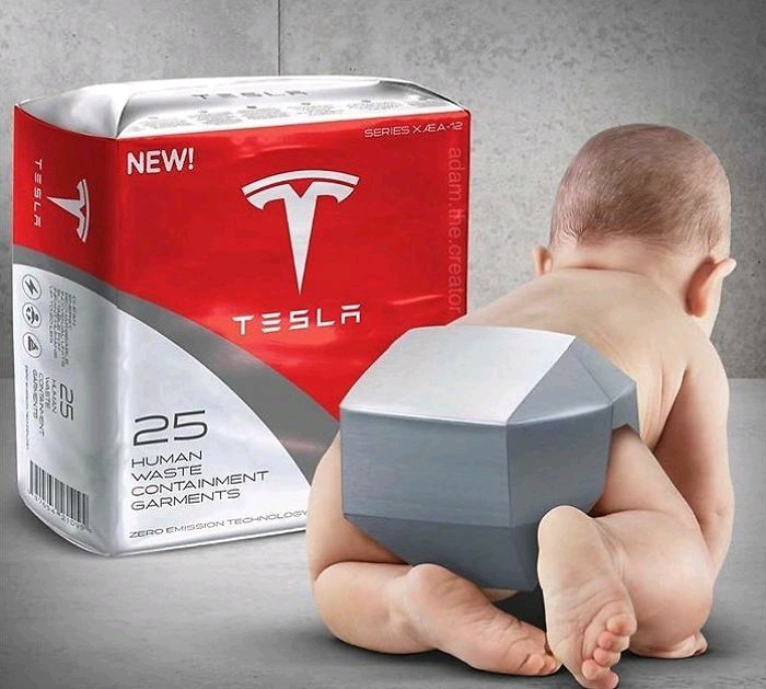 Tesla NeverChangeâ„¢ Composting Diaper