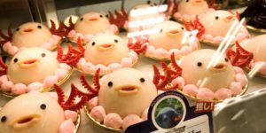 Axolotl shaped flan for fun and profit!