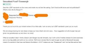 The BJ Burger origin story.