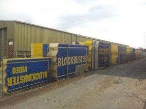 Where Blockbuster signs go to die.
