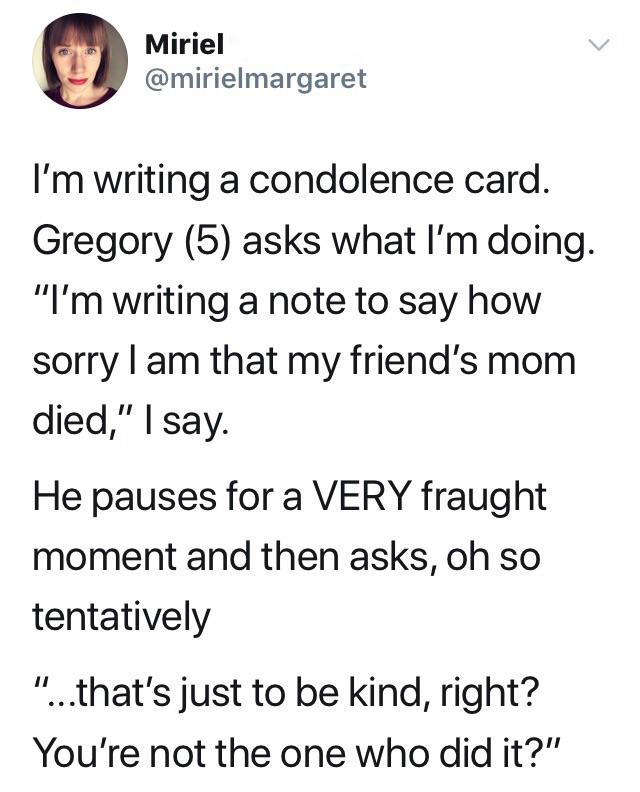 Sorry about the murdering...