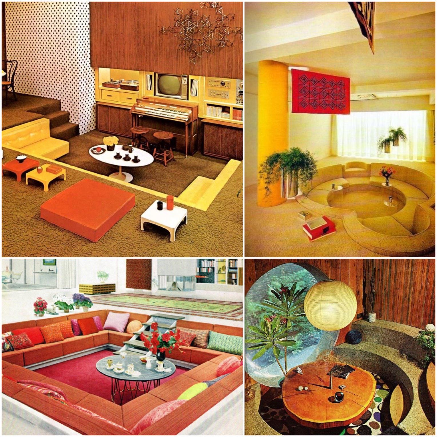 Circa 70s conversation pits need to make a comeback.