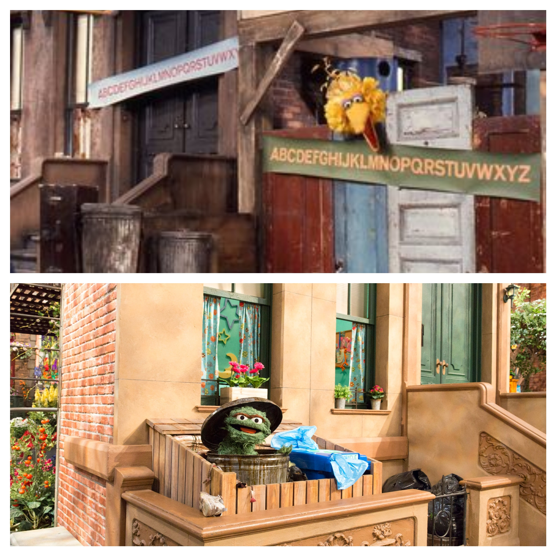 The gentrification of Sesame Street's viewership is reflected in the evolution of the set.