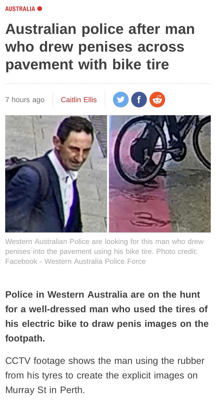 Beware, the Australian...