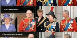 The queen is not amused…