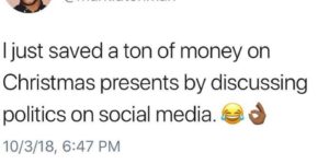 How to cut down on Christmas spending.