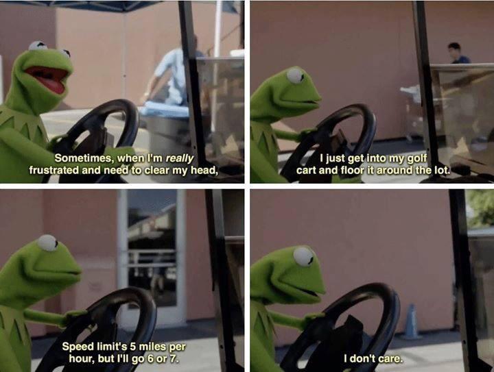 Kermit shows us how he deals with this crazy world...