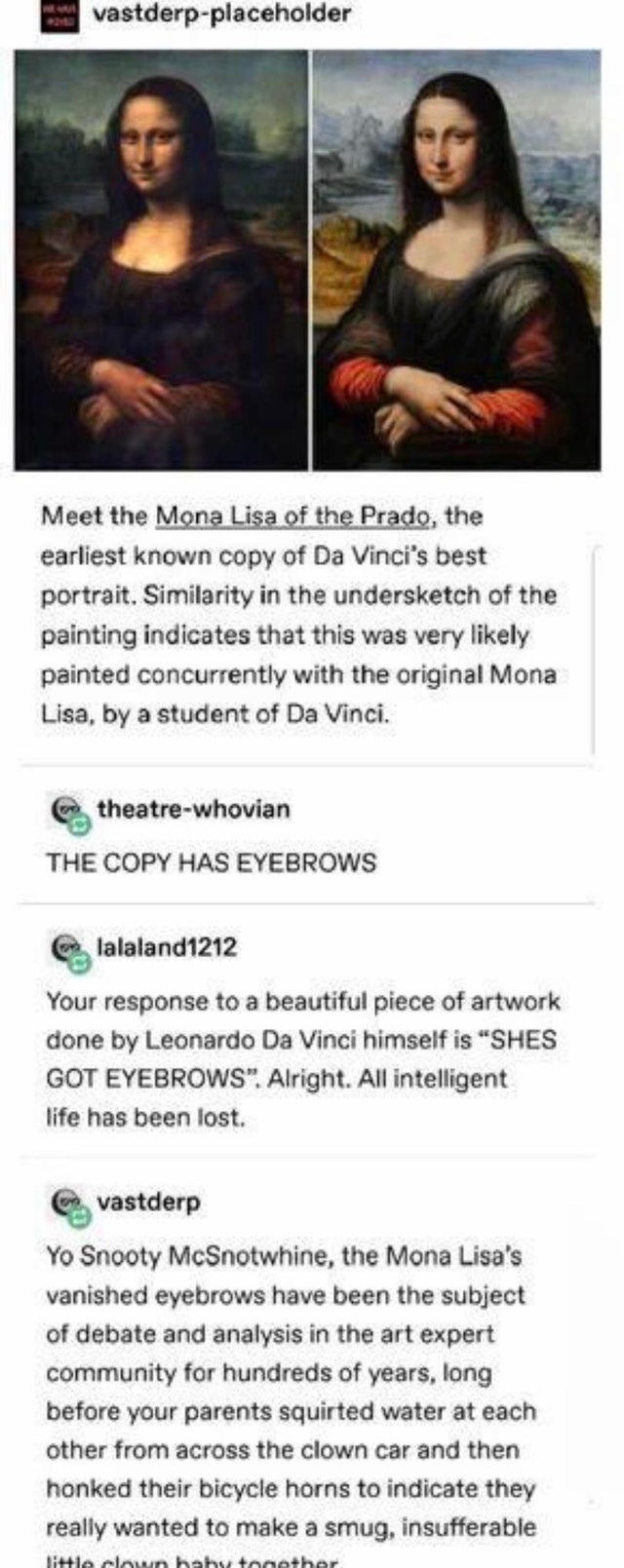 Mona Lisa And The Case of The Missing Eyebrows 