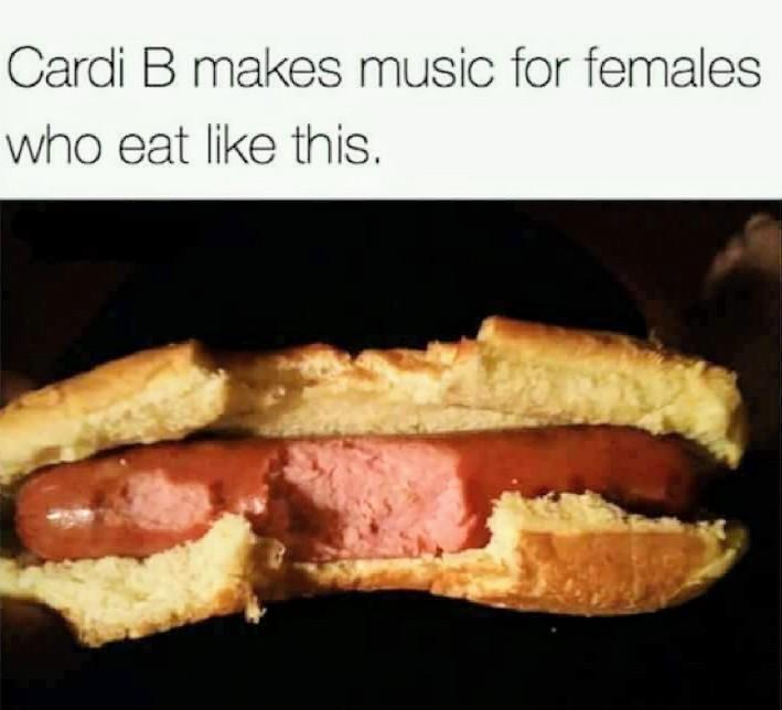 Music for those who don't eat hot dogs properly.