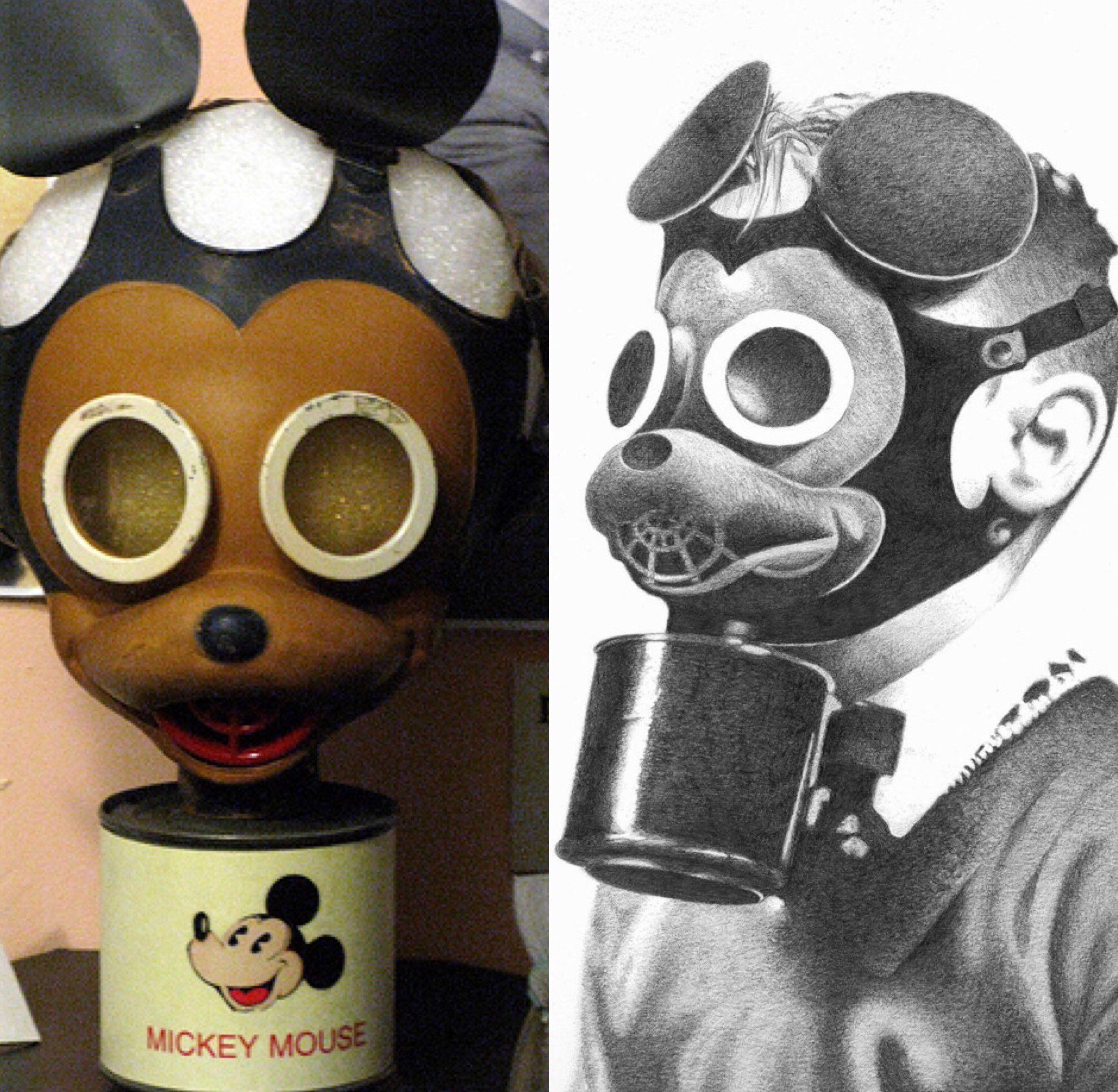 After the attack on Pearl Harbor, the US military issued Mickey Mouse gas masks to kids because they were supposedly less scary. Supposedly...